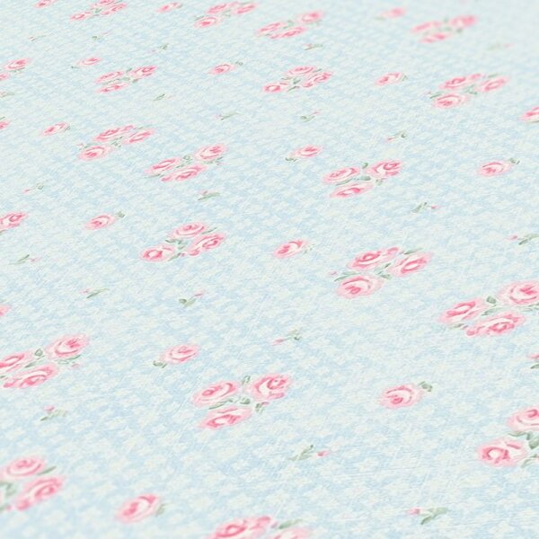 Tapete Blau, Rosa, Rose AS-Creation Vliestapete (390671)