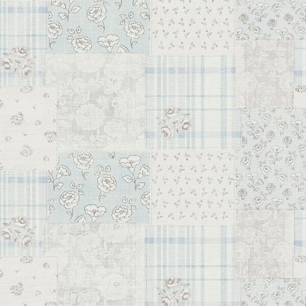 Tapete Blau, Grau, Silber AS-Creation Vliestapete (390664)