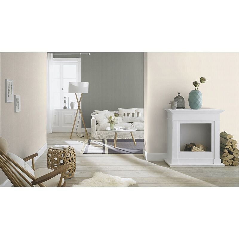 441611 Tapete Grau Silber Schimmereffekt Uni Vliestapete modern Rasch