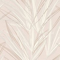 Tapete Rosa, Rose, Wei&szlig; Rasch Vliestapete (654028)