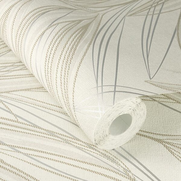 Tapete Braun, Greige, Weiß Rasch Vliestapete (654004)