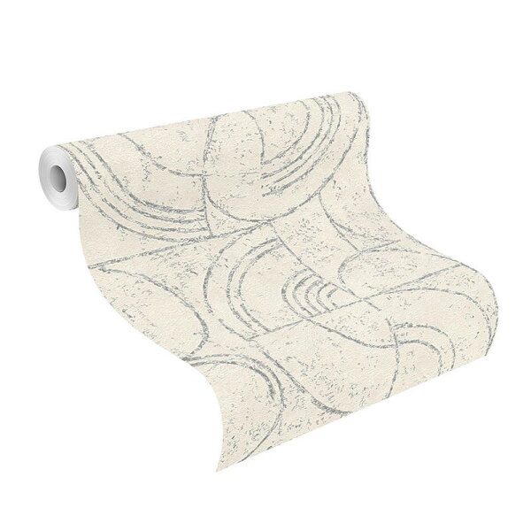 Tapete Grau, Silber Rasch Vliestapete (653618)