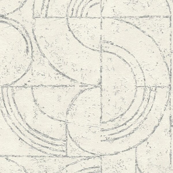 Tapete Grau, Silber Rasch Vliestapete (653618)