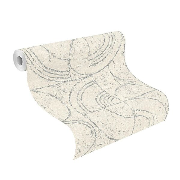 Tapete Grau, Silber Rasch Vliestapete (653618)