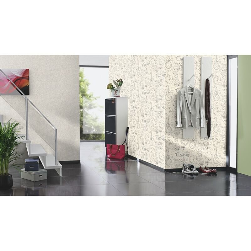 Tapete Grau, Silber Rasch Vliestapete (649321)