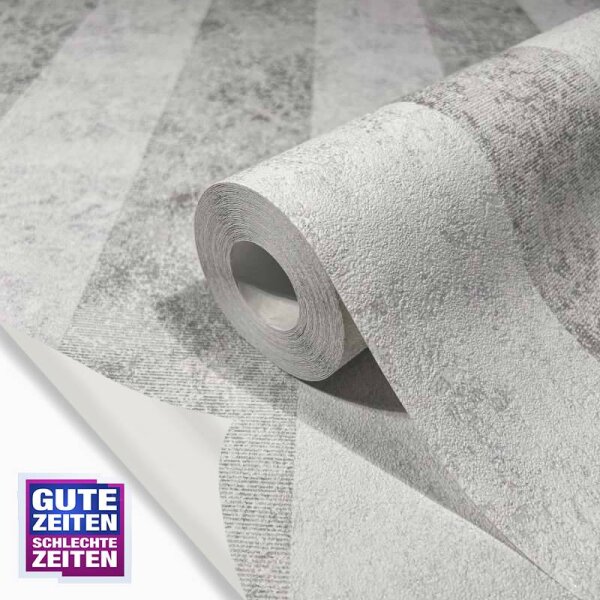 Tapete GZSZ Grau, Silber, Weiß Marburg Vliestapete (34819)