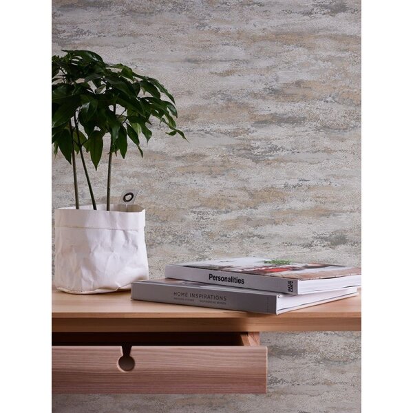 Tapete Gold, Kupfer, Grau, Silber innova Vliestapete (390415)