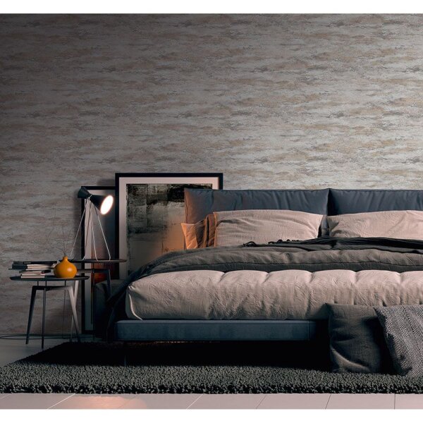 Tapete Gold, Kupfer, Grau, Silber innova Vliestapete (390415)