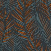 Tapete Grau, Silber, Orange, Schwarz innova Vliestapete...