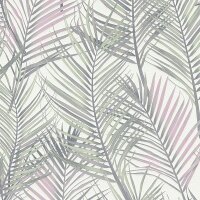 Tapete Grau, Silber, Gr&uuml;n, Rosa, Rose, Wei&szlig;...