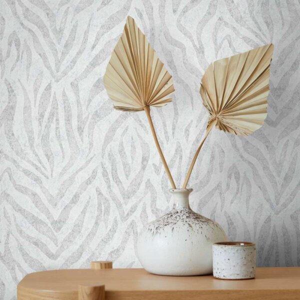 Tapete GZSZ Grau, Silber, Weiß Marburg Vliestapete (34815)