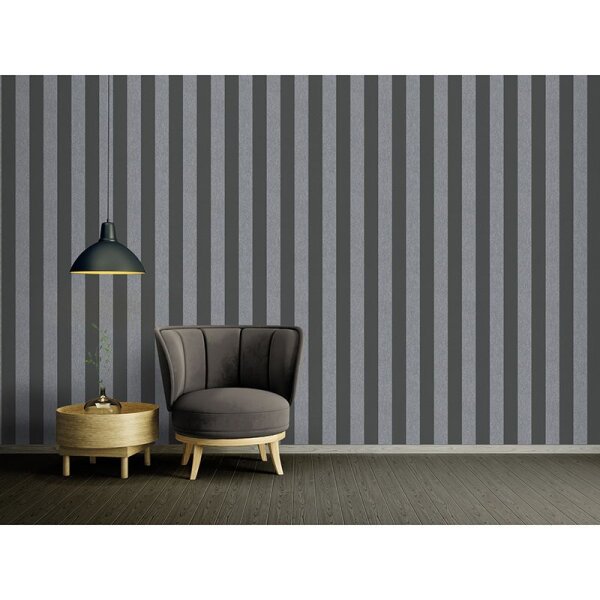 Tapete Grau, Silber, Schwarz, Anthrazit innova Vliestapete (390294)