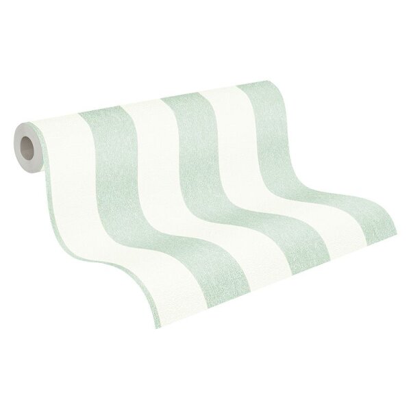 Tapete Grün, Pastellfarben, Weiß innova Vliestapete (390292)