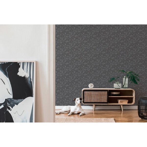 Tapete Grau, Silber, Schwarz, Anthrazit innova Vliestapete (390284)