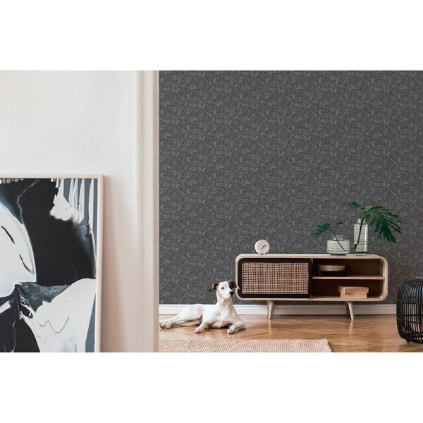 Tapete Grau, Silber, Schwarz, Anthrazit innova Vliestapete (390284)