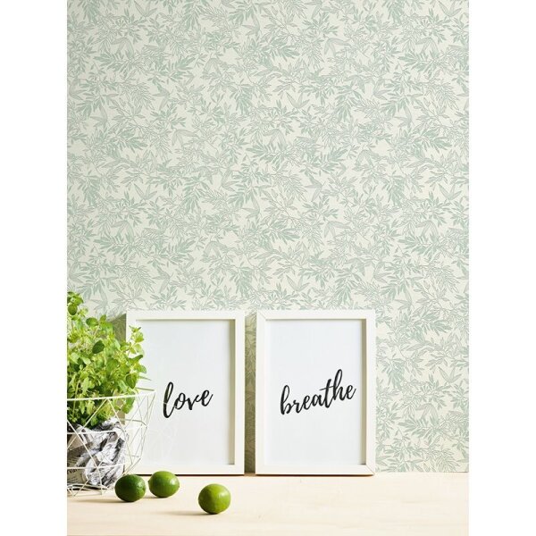 Tapete Grün, Weiß innova Vliestapete (390282)