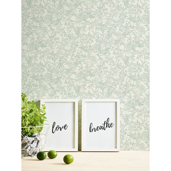 Tapete Grün, Weiß innova Vliestapete (390282)