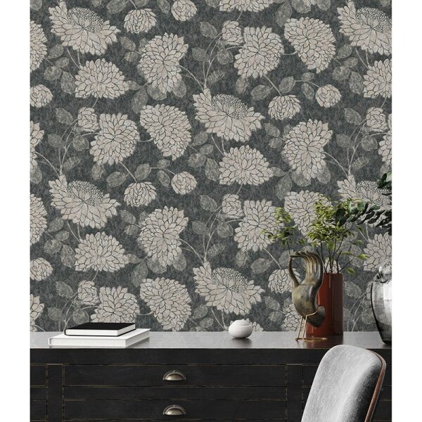 Tapete Beige, Creme, Schwarz, Anthrazit innova Vliestapete (390253)