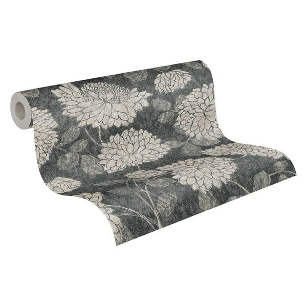 Tapete Beige, Creme, Schwarz, Anthrazit innova Vliestapete (390253)