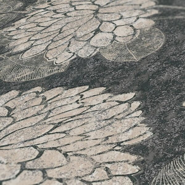 Tapete Beige, Creme, Schwarz, Anthrazit innova Vliestapete (390253)