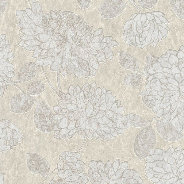 Tapete Beige, Creme, Grau, Silber innova Vliestapete (390252)