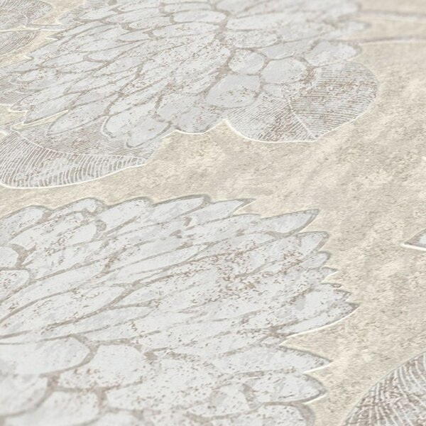 Tapete Beige, Creme, Grau, Silber innova Vliestapete (390252)