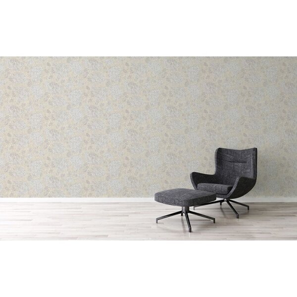 Tapete Beige, Creme, Grau, Silber innova Vliestapete (390252)