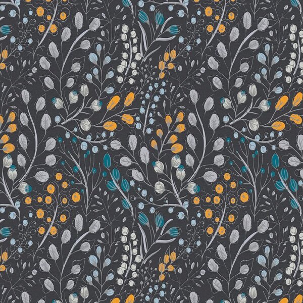 Tapete Bunt, Grau, Silber, Schwarz, Anthrazit innova Vliestapete (388474)