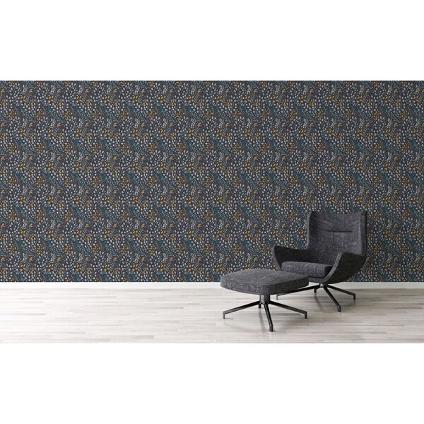 Tapete Bunt, Grau, Silber, Schwarz, Anthrazit innova Vliestapete (388474)