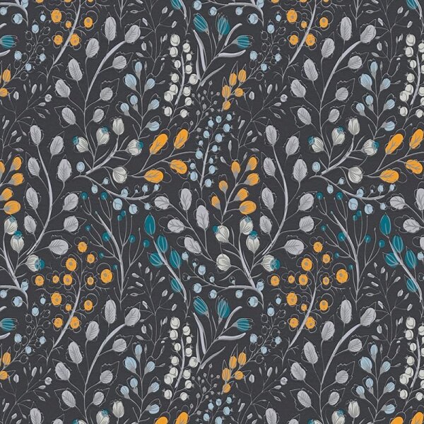 Tapete Bunt, Grau, Silber, Schwarz, Anthrazit innova Vliestapete (388474)