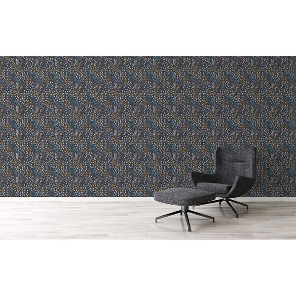 Tapete Bunt, Grau, Silber, Schwarz, Anthrazit innova Vliestapete (388474)