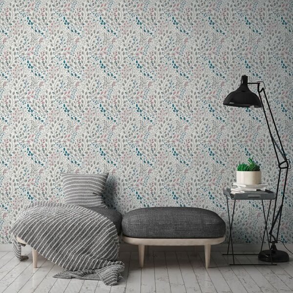 Tapete Bunt, Grau, Silber, Weiß innova Vliestapete (388472)