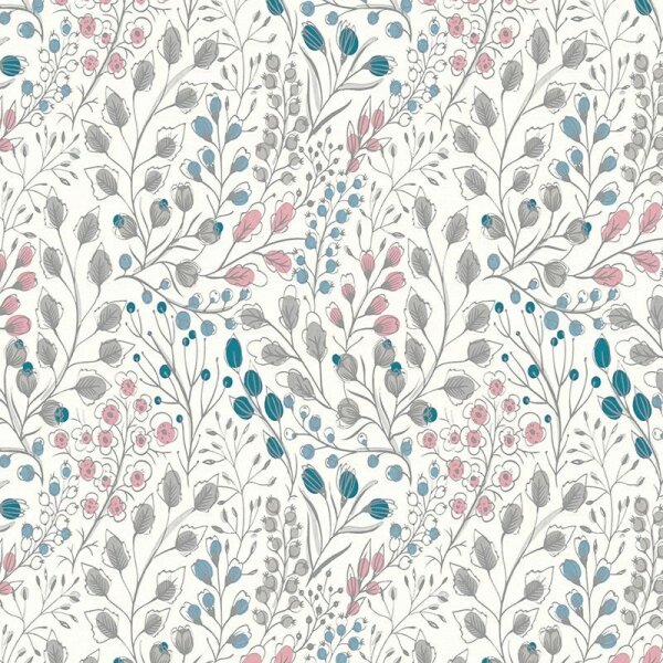 Tapete Bunt, Grau, Silber, Weiß innova Vliestapete (388472)