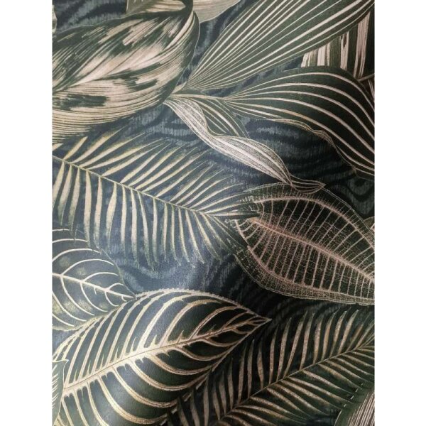 Tapete Gold, Kupfer, Grün Rasch Vliestapete (751826)