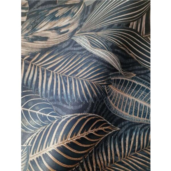 Tapete Blau, Gold, Kupfer, Grün, Petrol Rasch Vliestapete (751840)