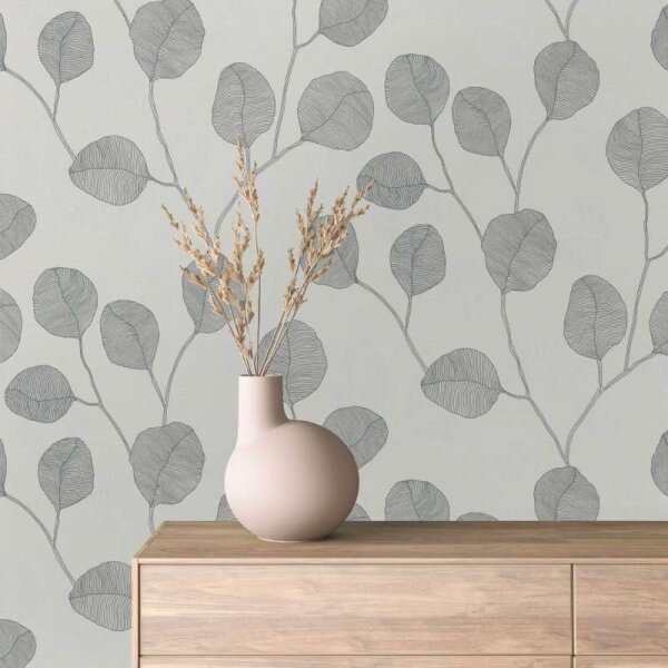 Tapete GZSZ Greige, Schwarz-Weiß Marburg Vliestapete (34810)