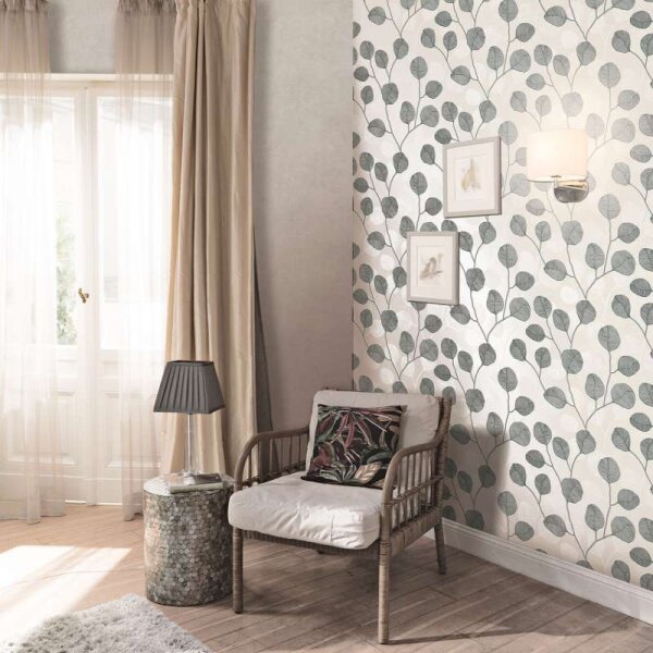 Tapete GZSZ Greige, Schwarz-Weiß Marburg Vliestapete (34810)