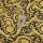 (SAMPLE) Tapete Schwarz, Anthrazit, Gold, Kupfer VERSACE Satintapete (935834)