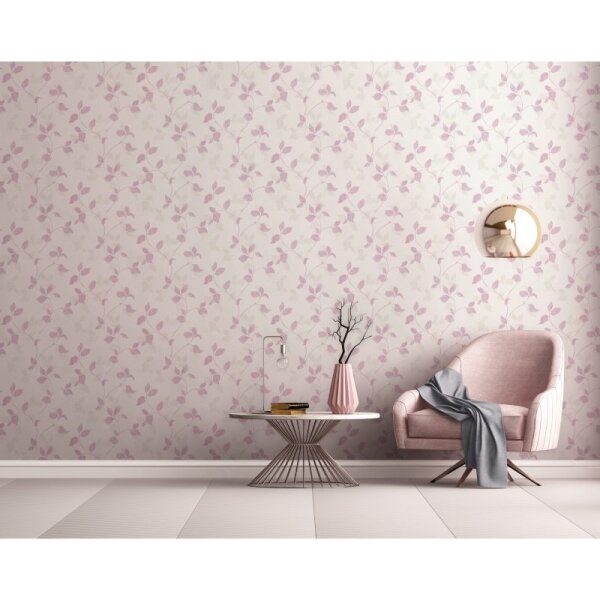 Tapete Weiß, Rosa SALE Marburg Vliestapete (94659)