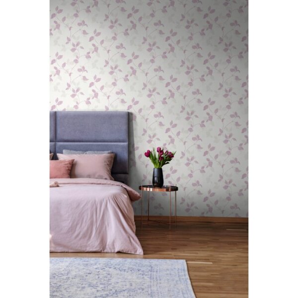 Tapete Weiß, Rosa SALE Marburg Vliestapete (94659)