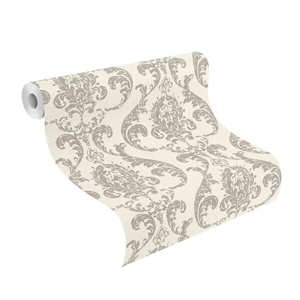 Tapete Grau, Silber, Weiß Rasch Vliestapete (315622)