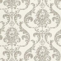 Tapete Grau, Silber, Wei&szlig; Rasch Vliestapete (315622)