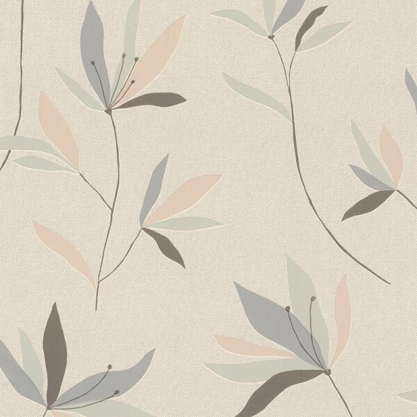 Tapete Beige, Creme, Braun, Grau, Silber Rasch Vliestapete (634068)