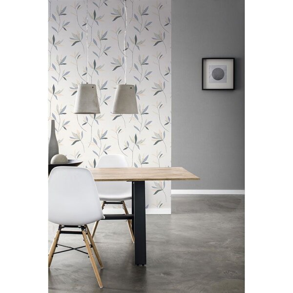 Tapete Beige, Creme, Blau, Grün Rasch Vliestapete (634075)