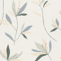 Tapete Beige, Creme, Blau, Gr&uuml;n Rasch Vliestapete...