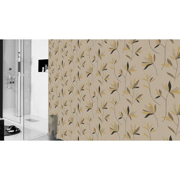 Tapete Braun, Gelb, Vanille, Schwarz, Anthrazit Rasch Vliestapete (634082)