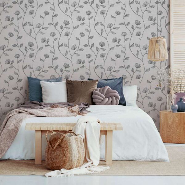 Tapete GZSZ Grau, Silber Marburg Vliestapete (34802)