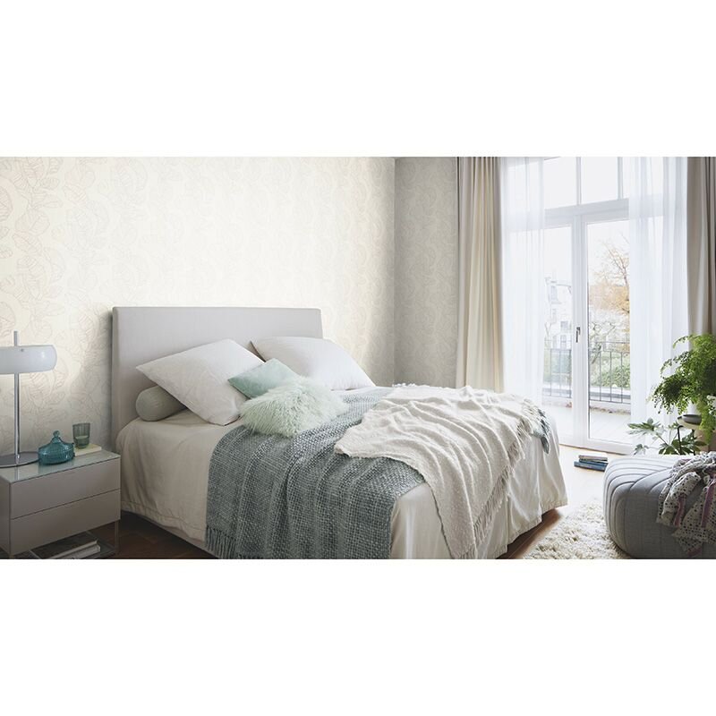 Tapete Grau, Silber, Greige Rasch Vliestapete (822618)