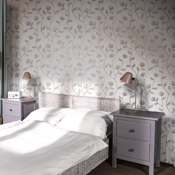 Tapete GZSZ Grau, Kupfer/Bronze Marburg Vliestapete (34801)