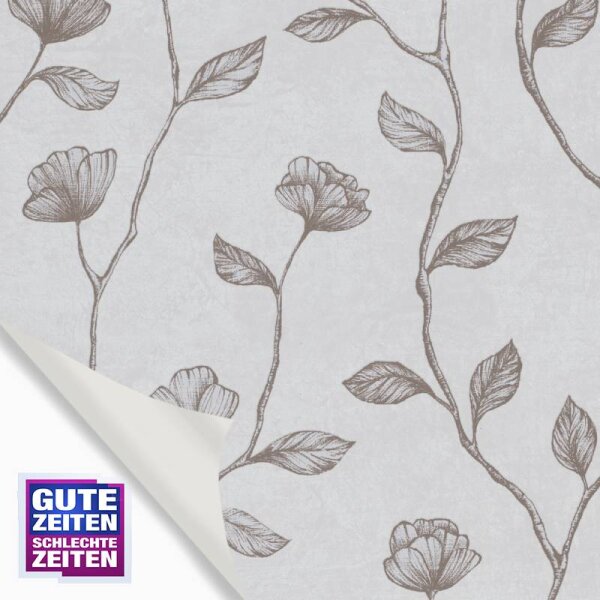 Tapete GZSZ Grau, Kupfer/Bronze Marburg Vliestapete (34801)